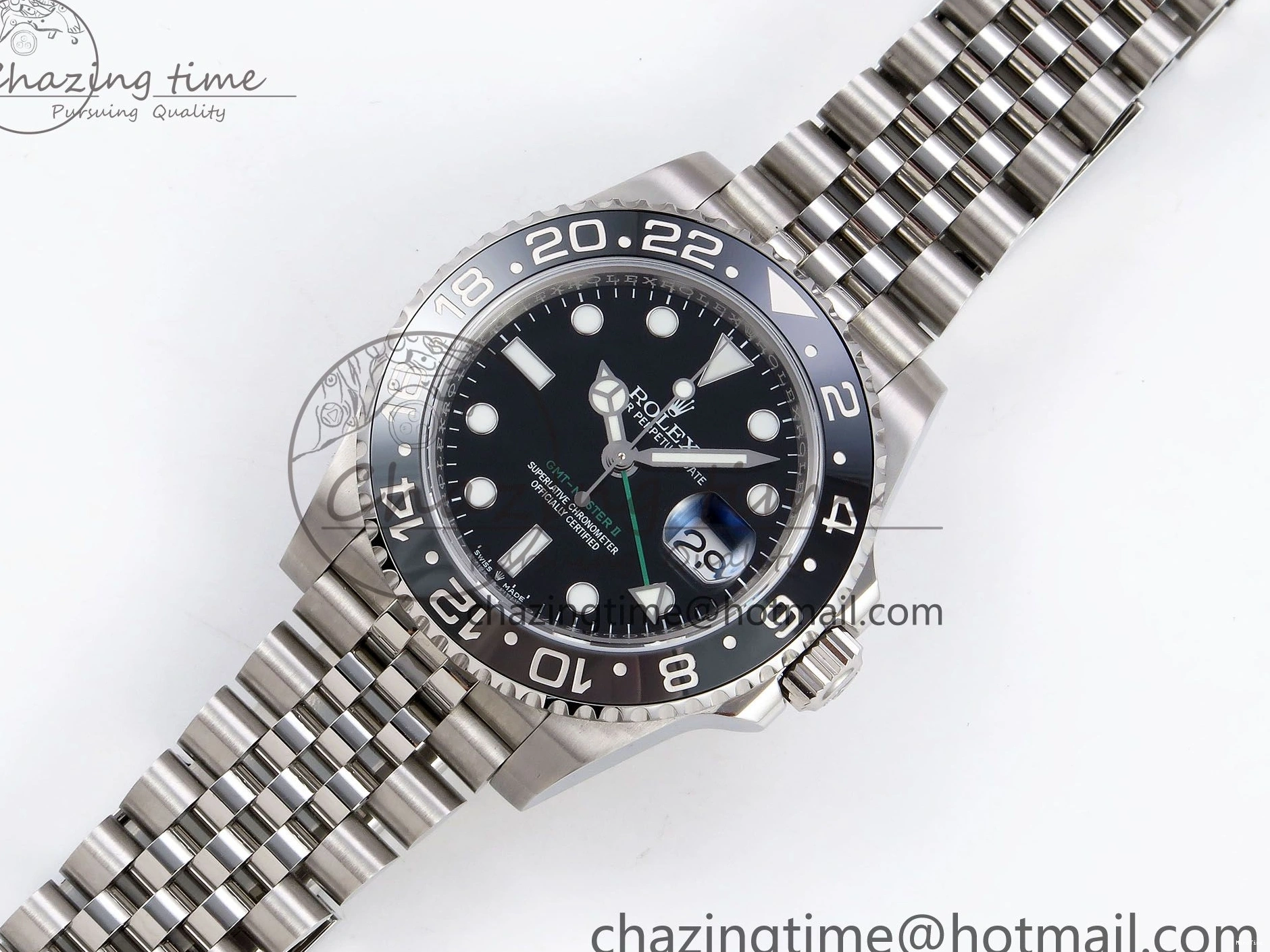 MiroTime 0503 Sporty GMT-Master II 126710 GRNR Black Gray Ceramic 904L Steel 3EF 1:1 Best Edition on Jubilee Strap VR 1339